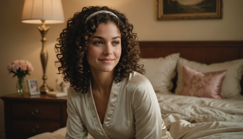bandeau cheveux bouclés