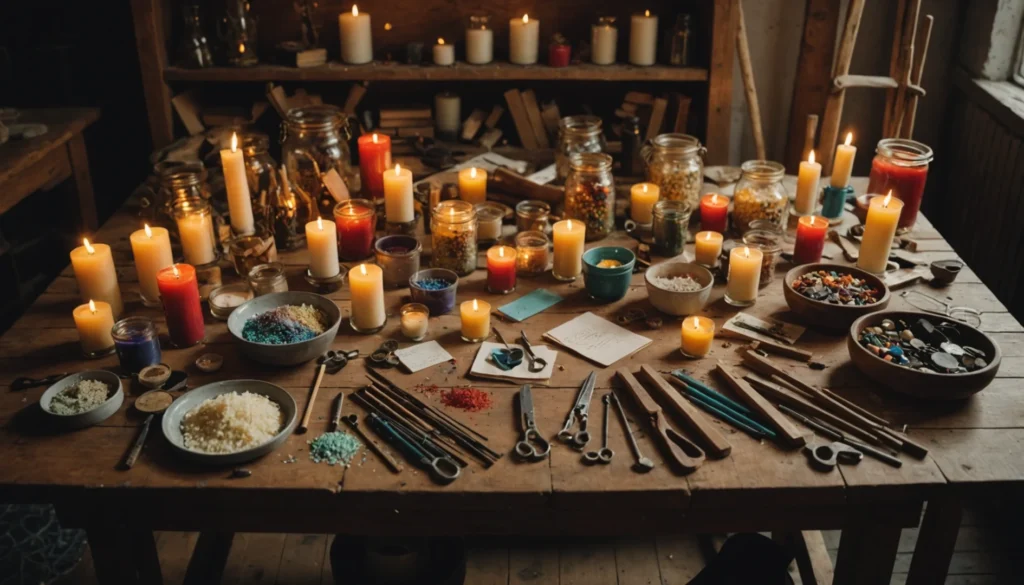 faire des bougies avec des restes